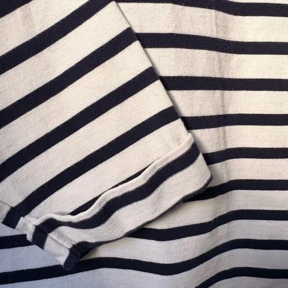 Boden Navy and White Striped Top - Picture 3 of 5